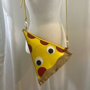 Yummy World Leather Pizza Clutch Purse